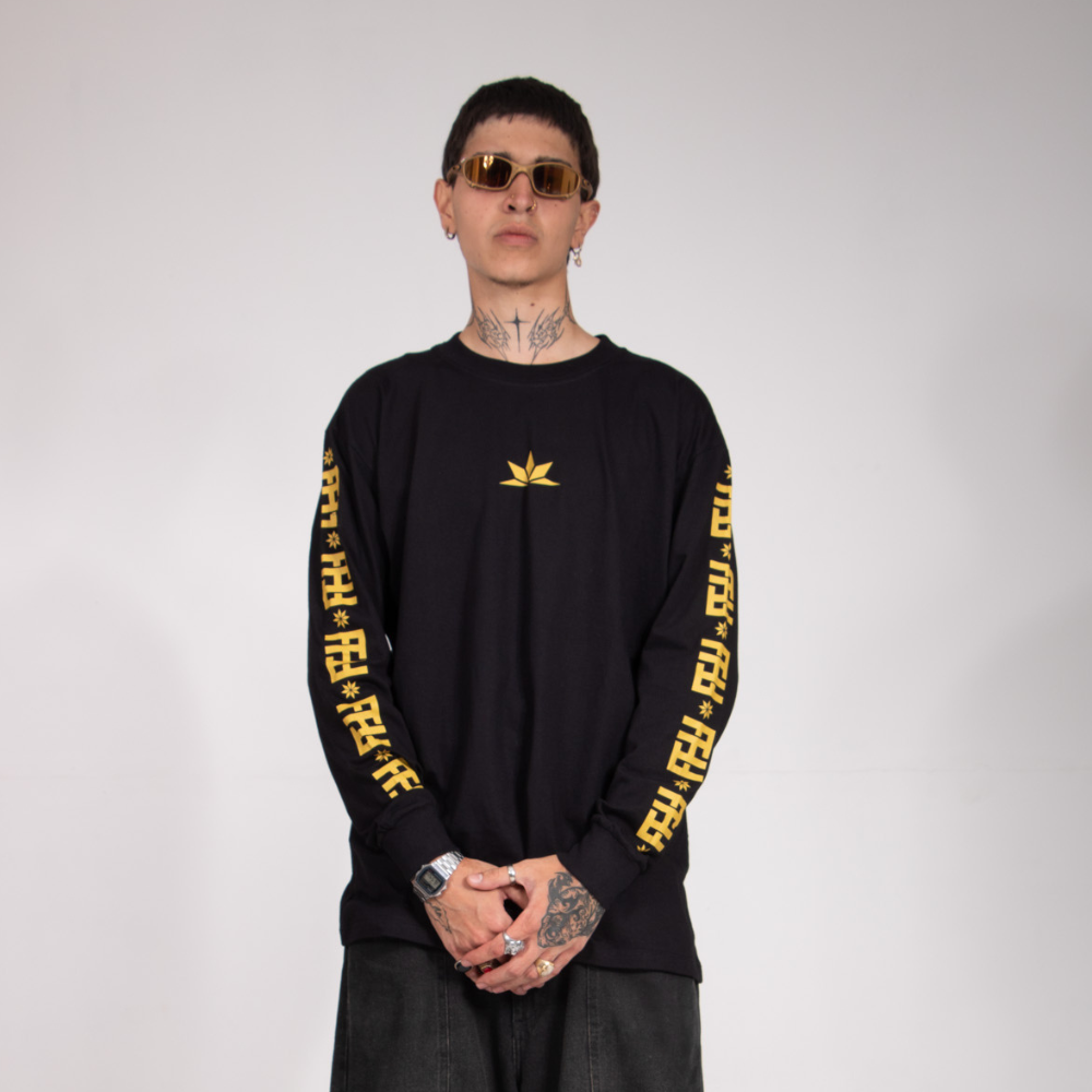 Camiseta Puff Coroa Manga Longa