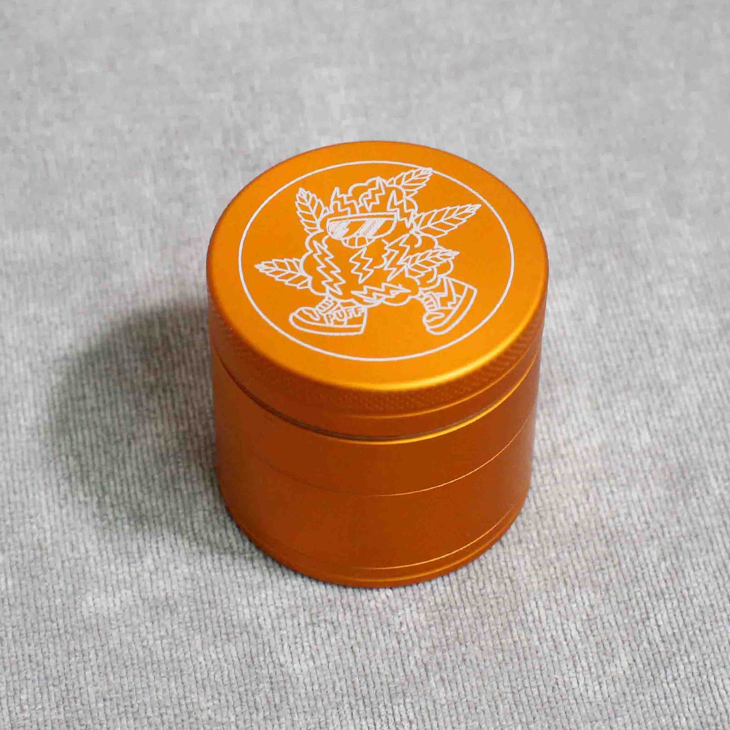 Puff Triturador de Alumínio - Amarelo