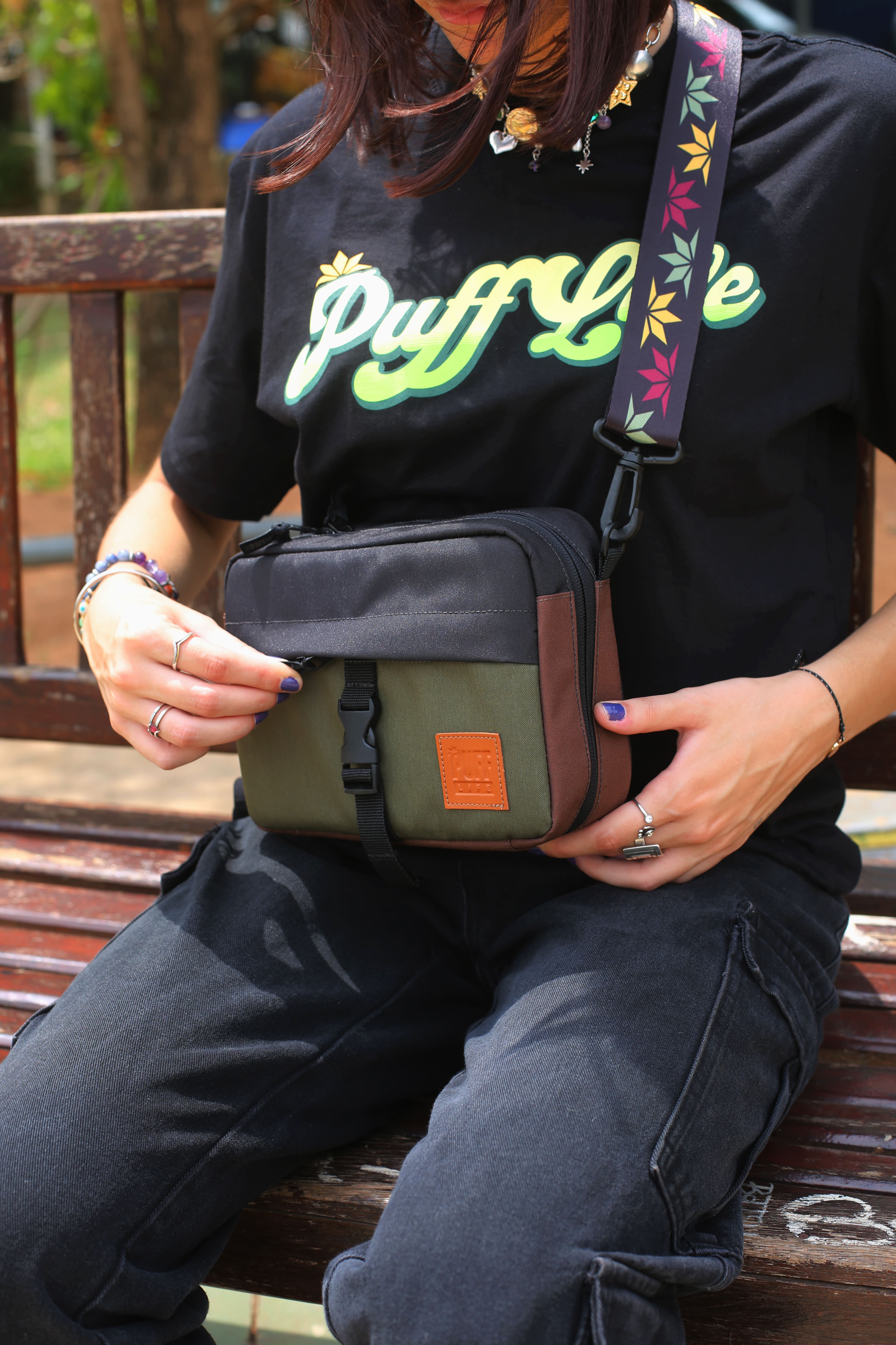 Puff Tray Sidebag Colorblock