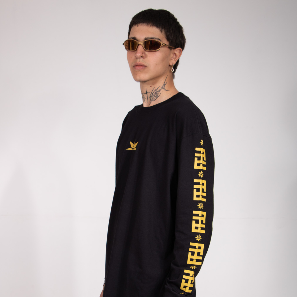 Camiseta Puff Coroa Manga Longa