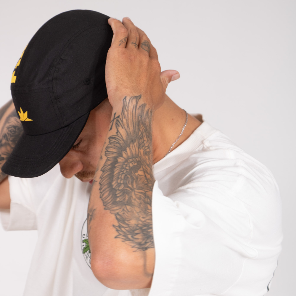 Boné Five Panel Brand - Preto