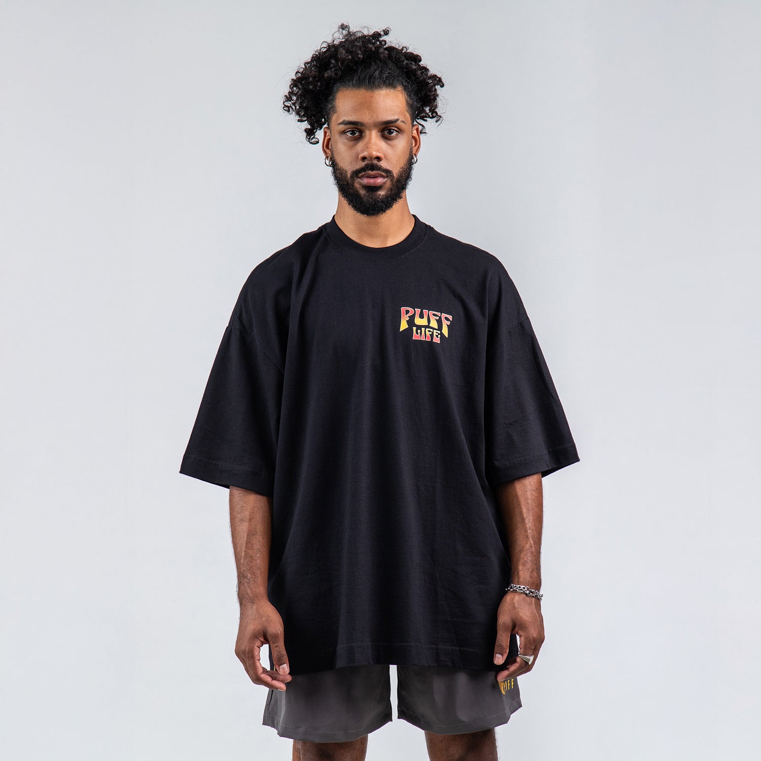 Puff Life Oversized T-Shirt - Safari Black
