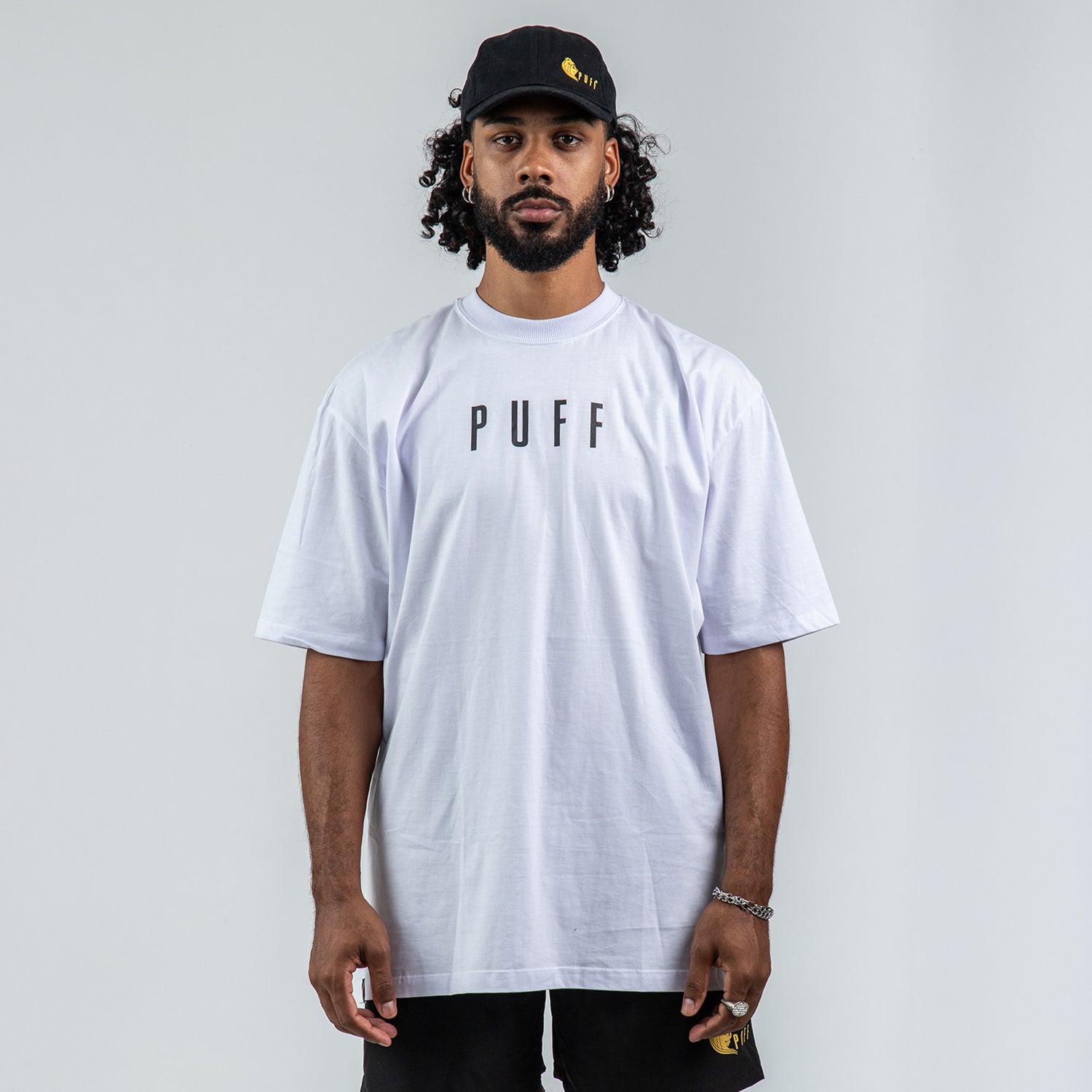 Camiseta Puff Life Streetwear - Logo Estampa Branco