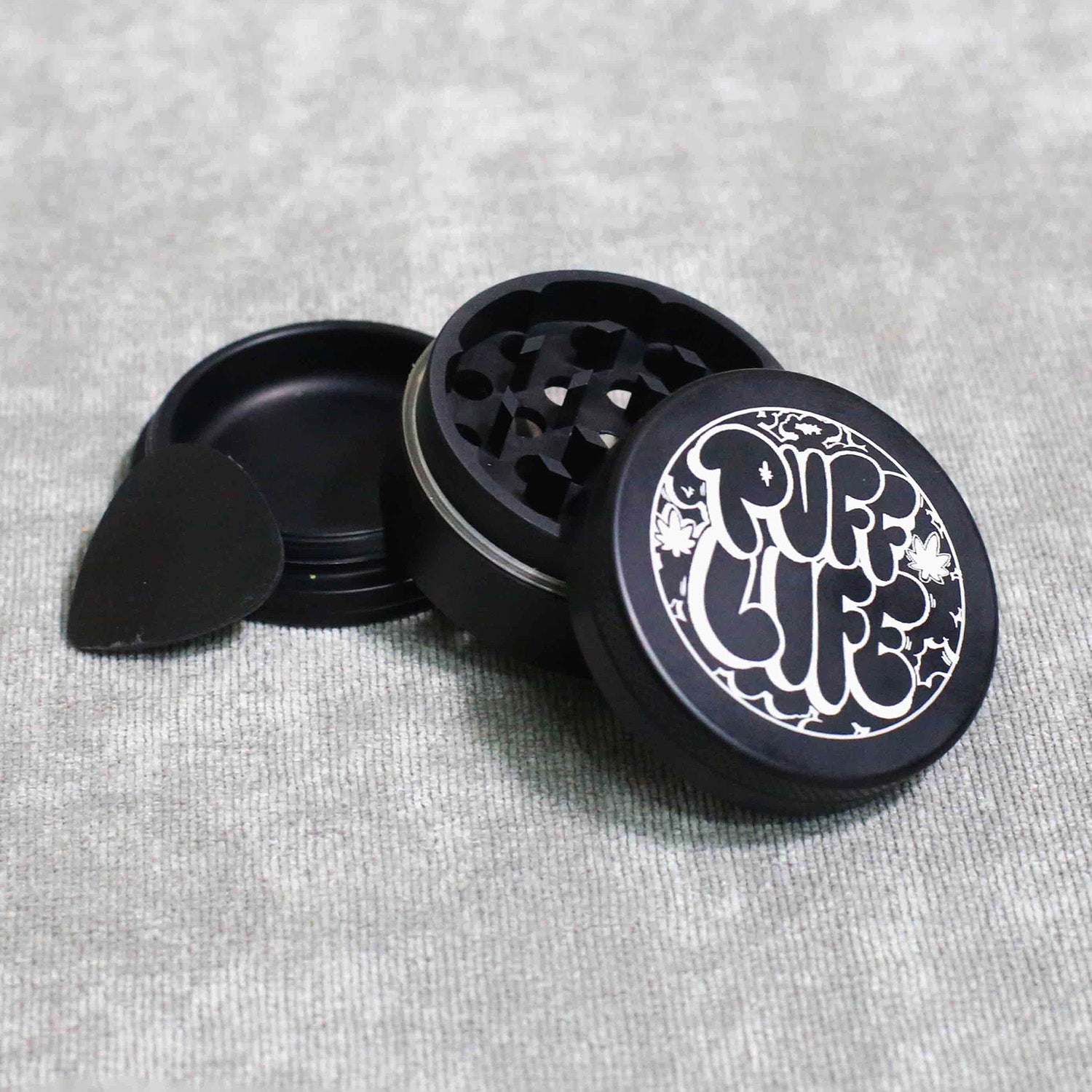 Puff Triturador de Alumínio - Preto