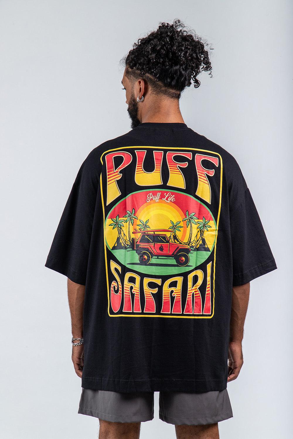 Puff Life Oversized T-Shirt - Safari Black