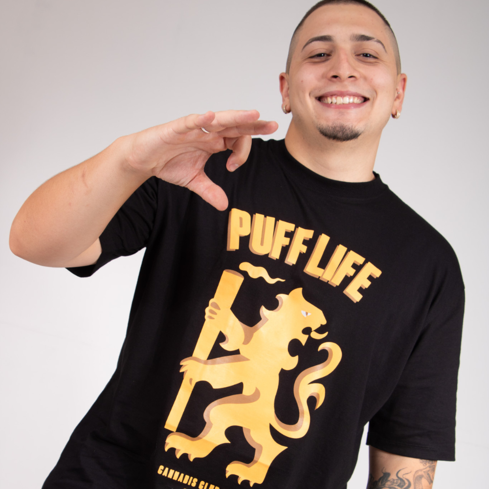 Camiseta Puff Brazão - Preta