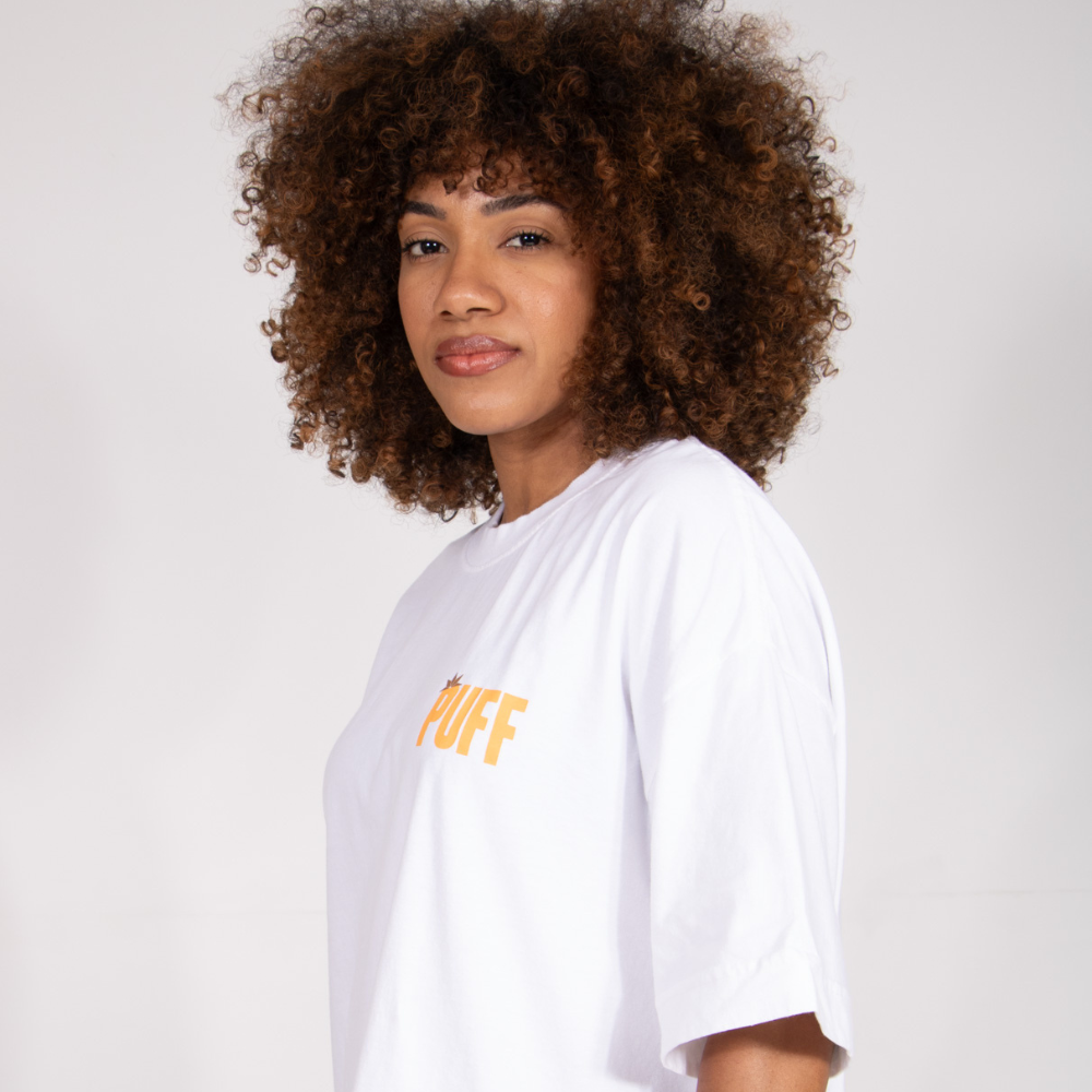 Camiseta Puff Logo Brand - Off White