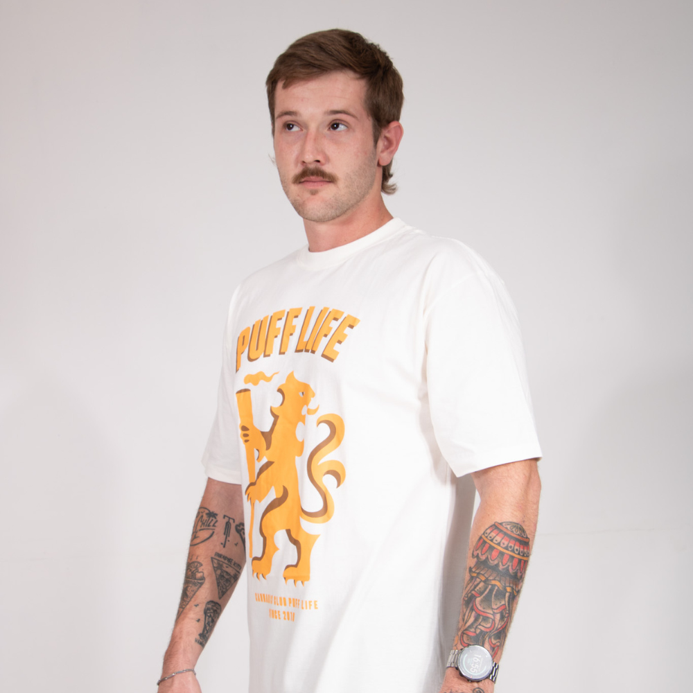 Camiseta Puff Brazão - Off White