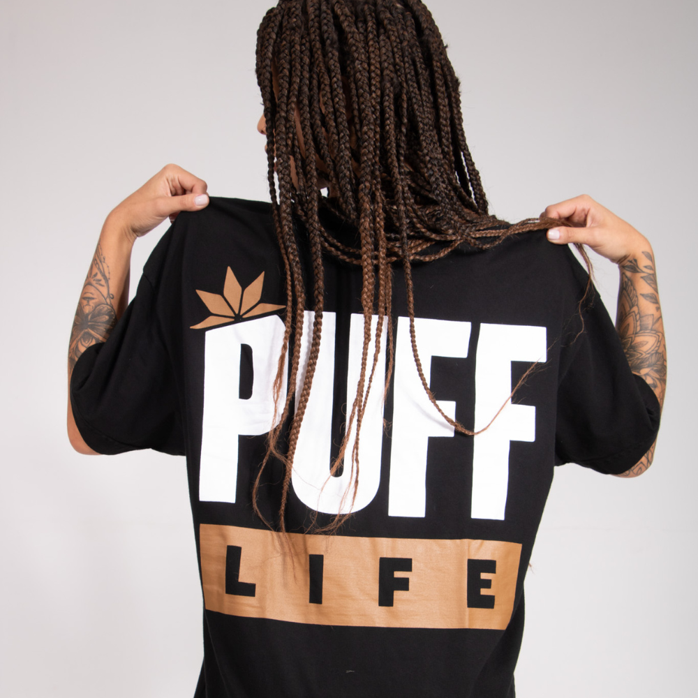 Camiseta Puff Logo Brand - Preta