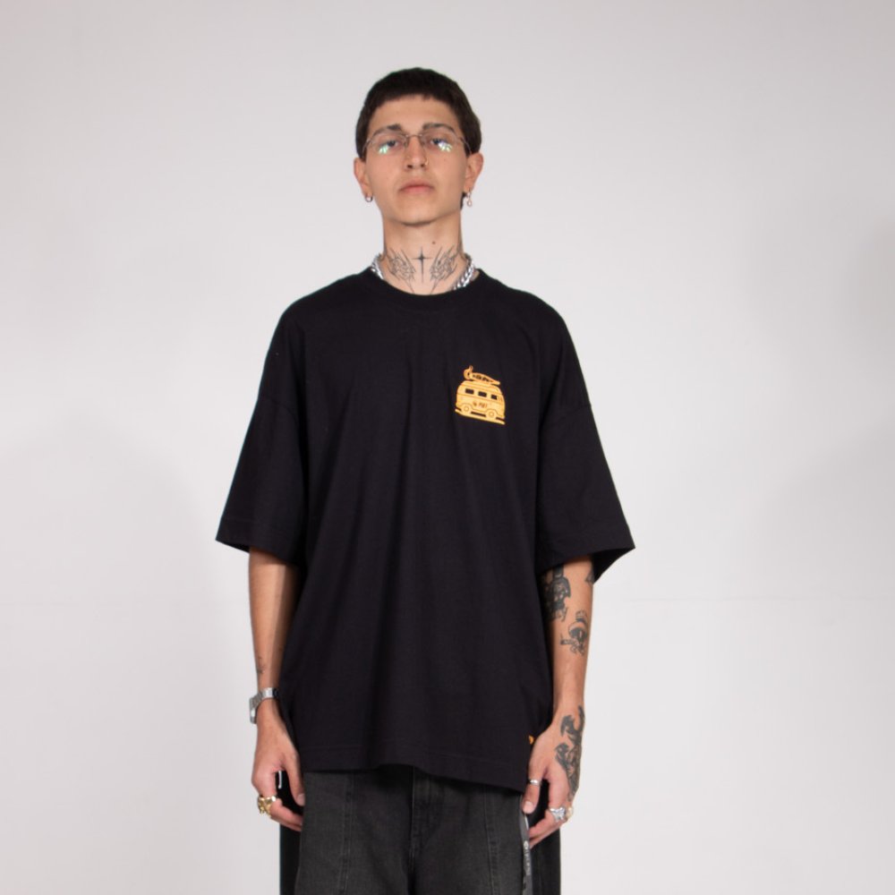 Camiseta Puff Kombi - Preta