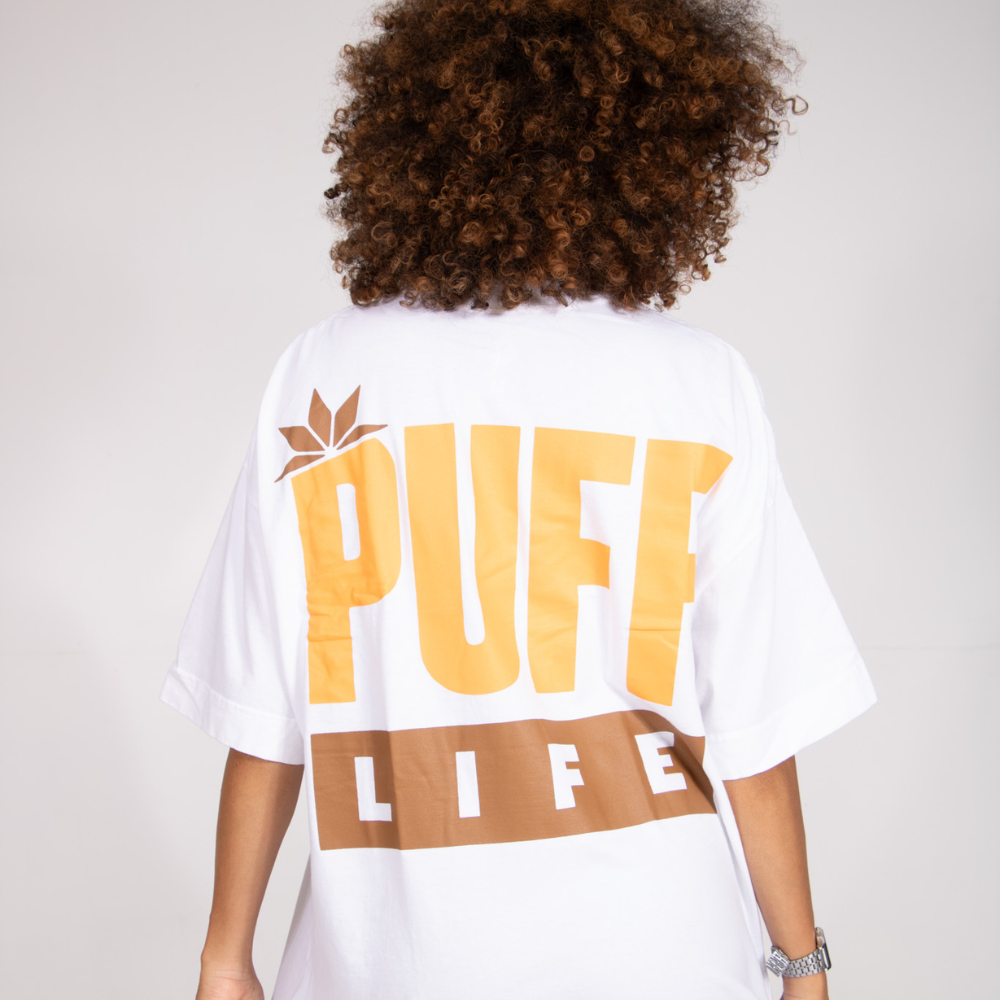 Camiseta Puff Logo Brand - Off White