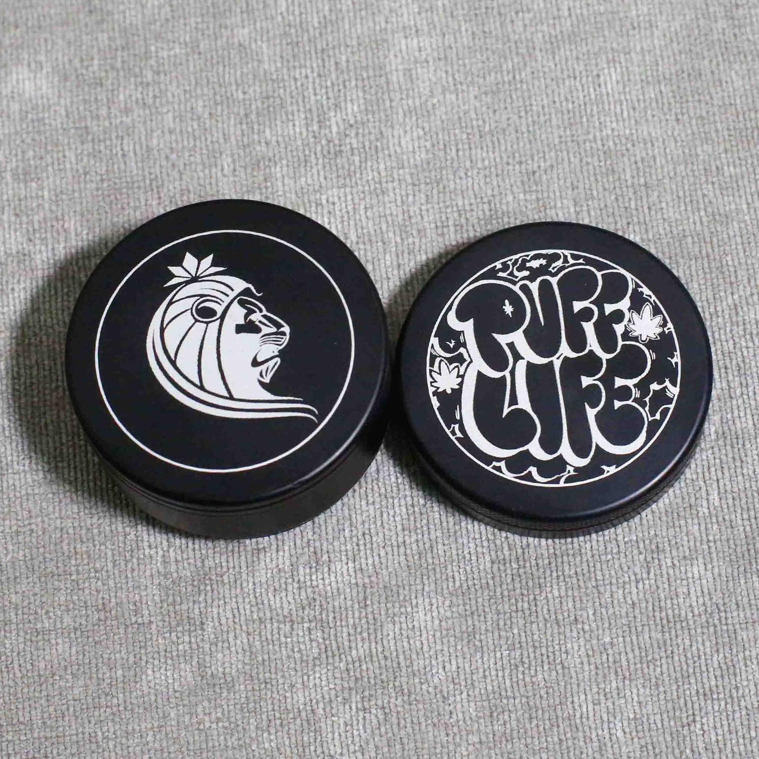 Puff Triturador de Alumínio - Preto