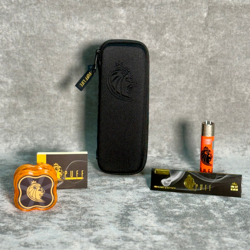 Kit Momento Puff Slim Preto