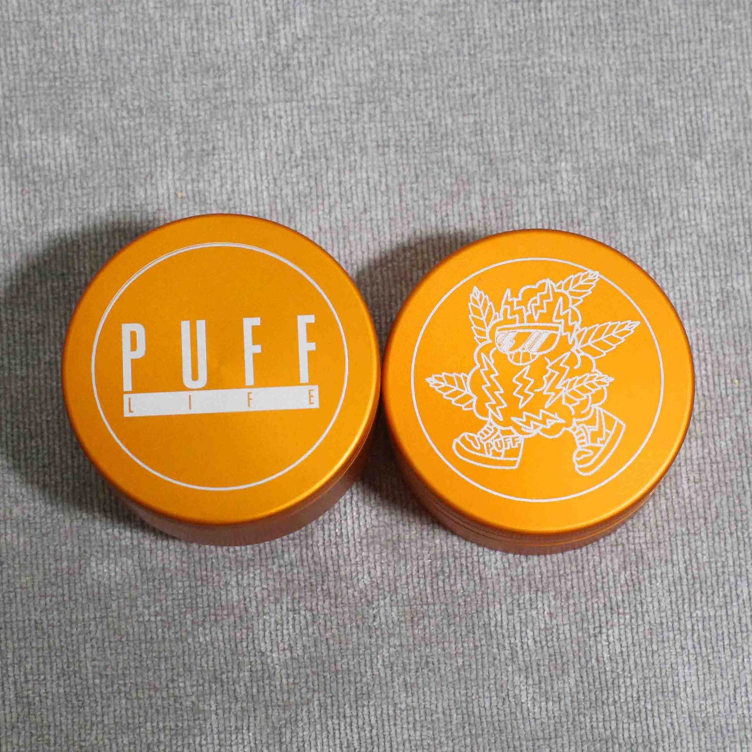 Puff Triturador de Alumínio - Amarelo