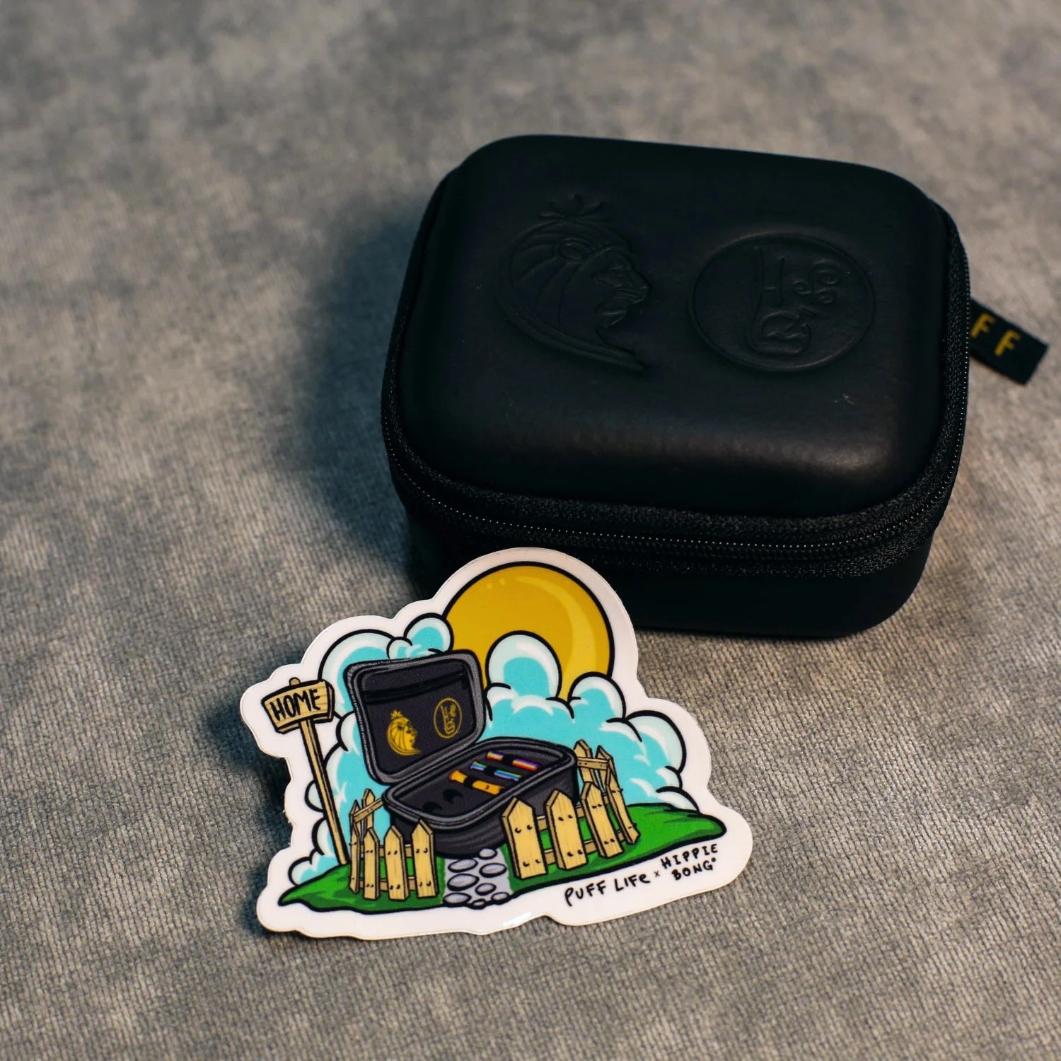 Puff Case Piteira de Vidro Collab Hippie Bong