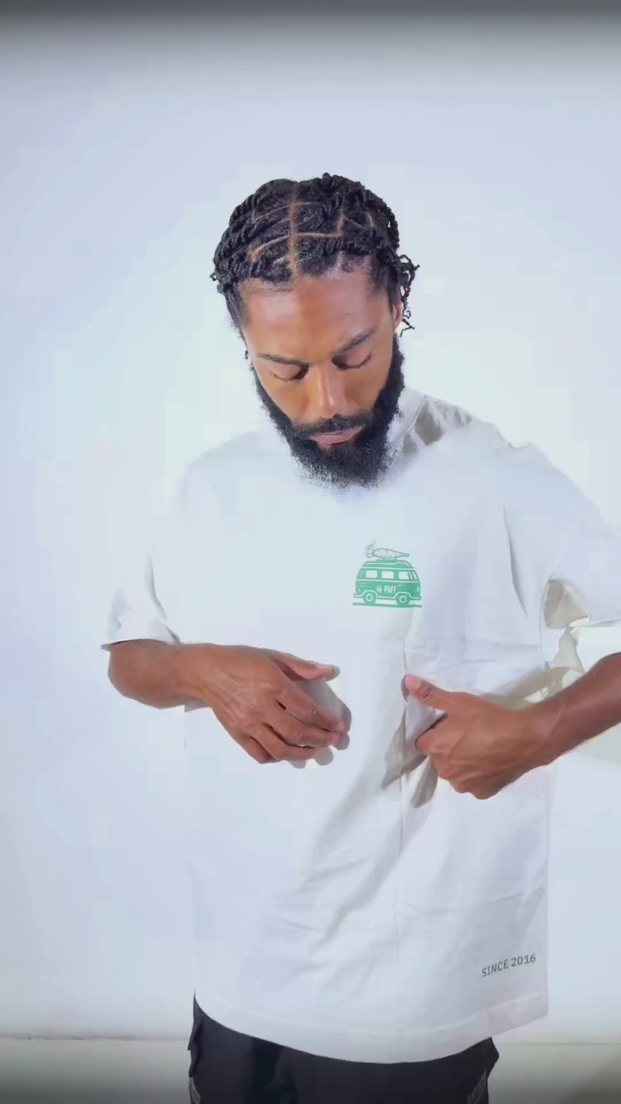Camiseta Puff Kombi - Off White